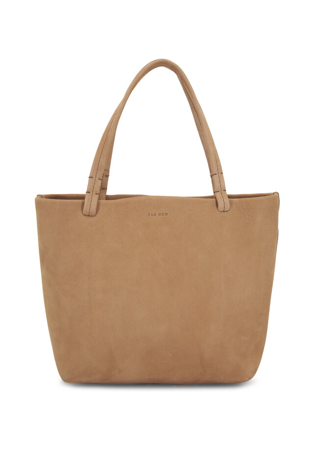 The Row - N/S Park Black Nubuck Leather Medium Tote Bag
