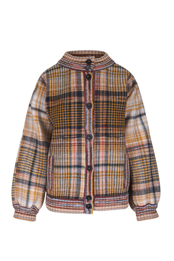 Missoni Multicolor Check Bomber Jacket - view 1