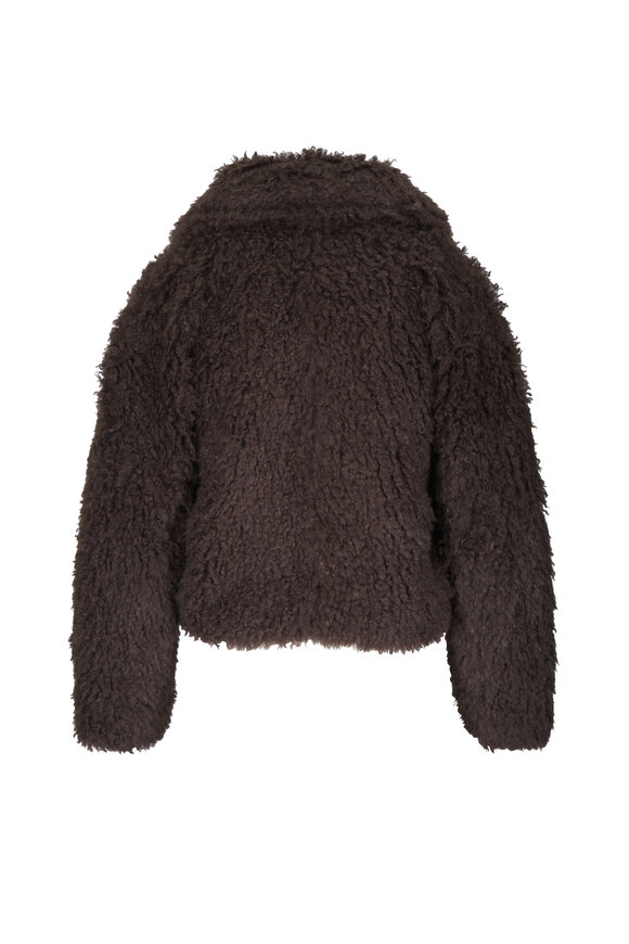Vince Wood Faux Fur Cropped Jacket - view 2