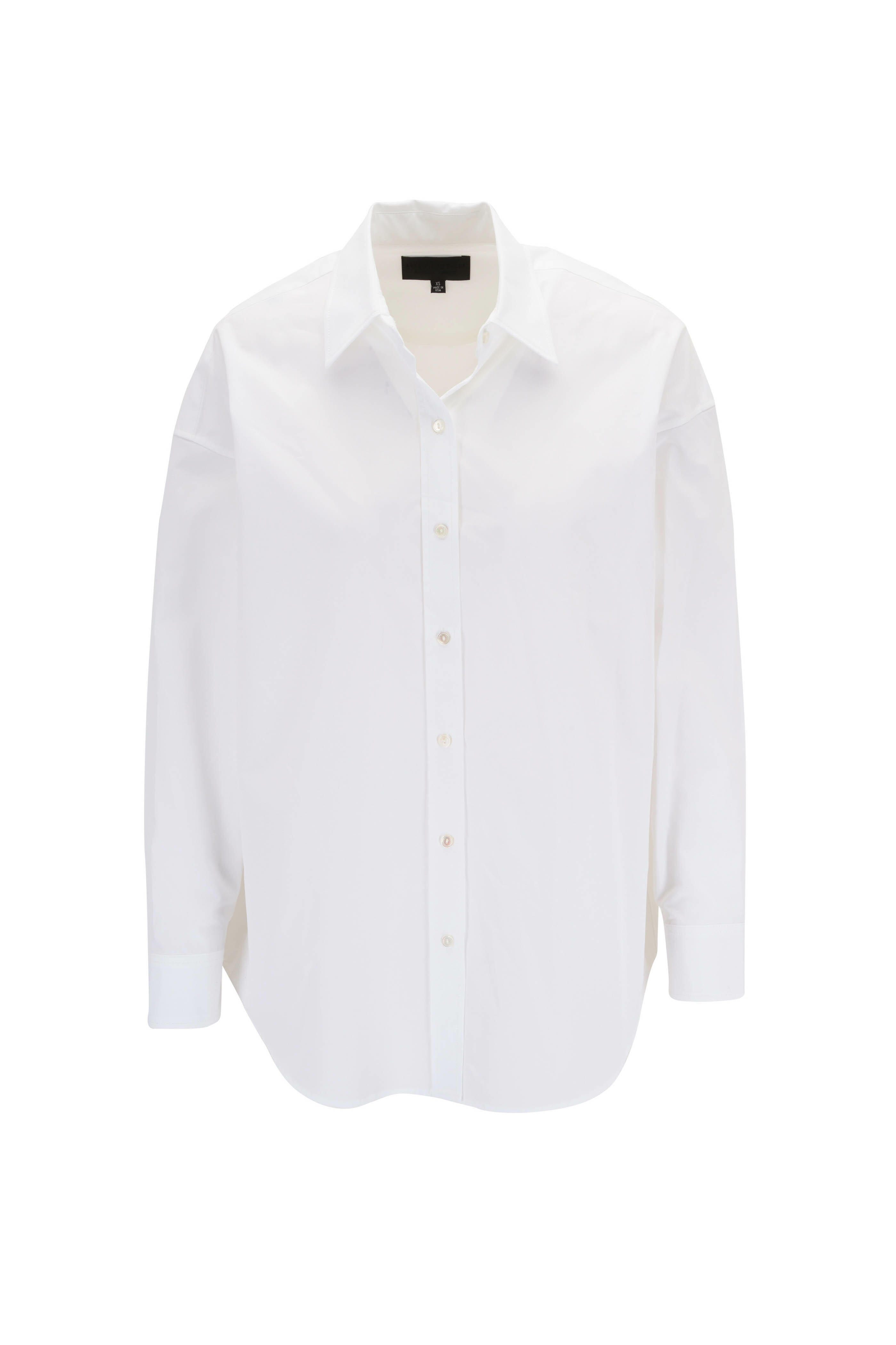 Nili Lotan - Mattia White Cotton Oversized Shirt