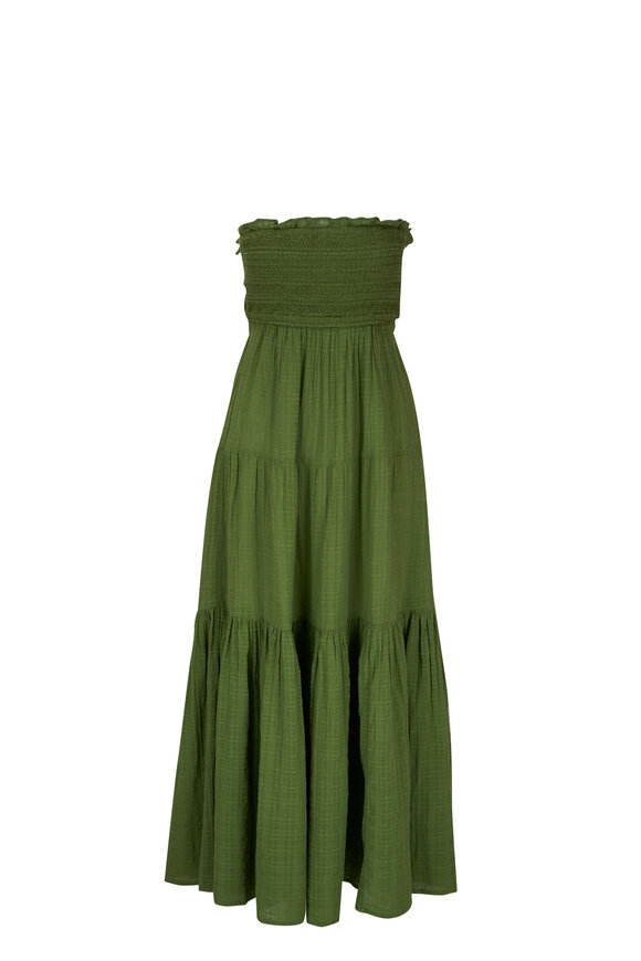 Veronica Beard - McKinney Forest Green Tie Back Dress