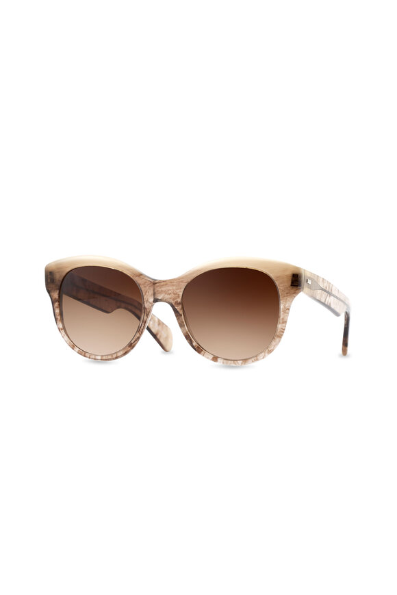 Oliver Peoples - Jacey Brown Polarized Cateye Sunglasses