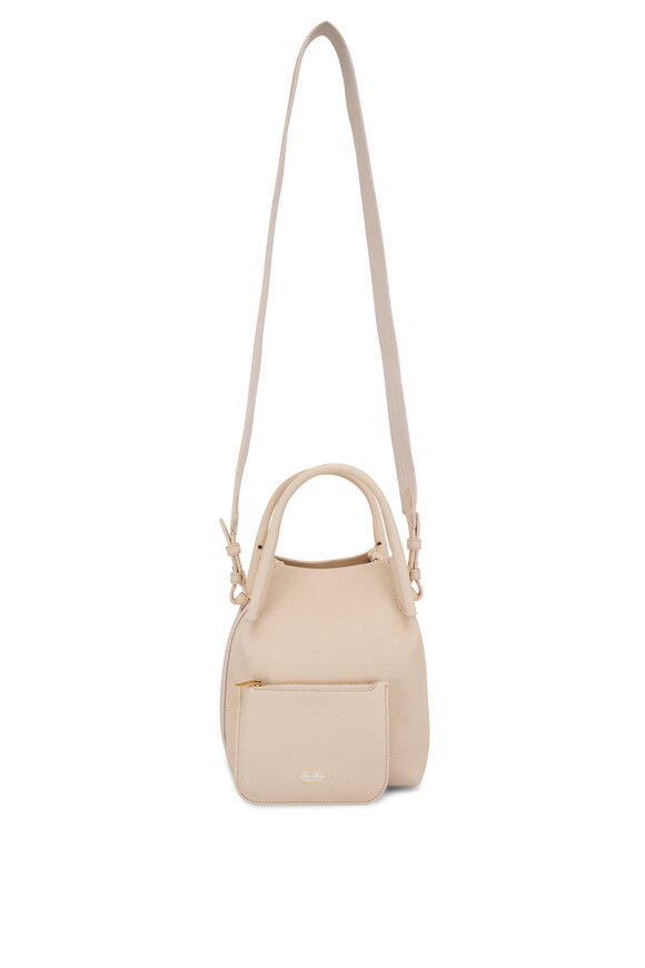 Loro Piana - Small Bale Creamed Honey & Sun Gold Bucket Bag