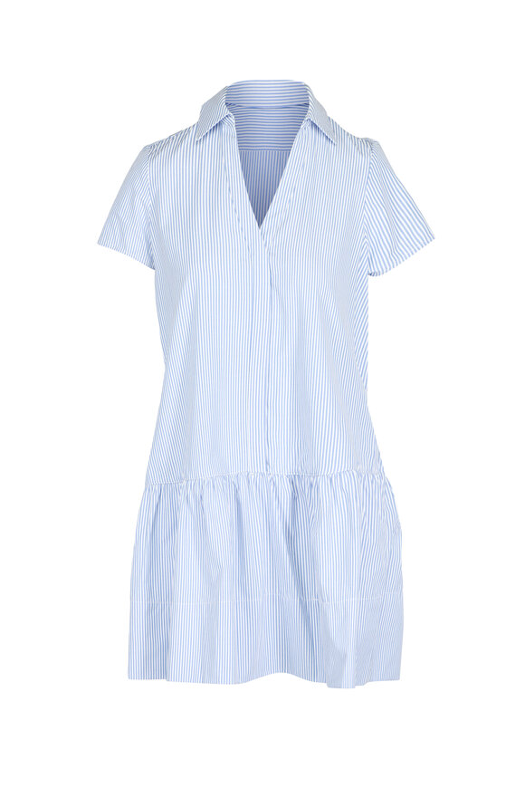 Brochu Walker Antibes Blue Stripe Mini Dress