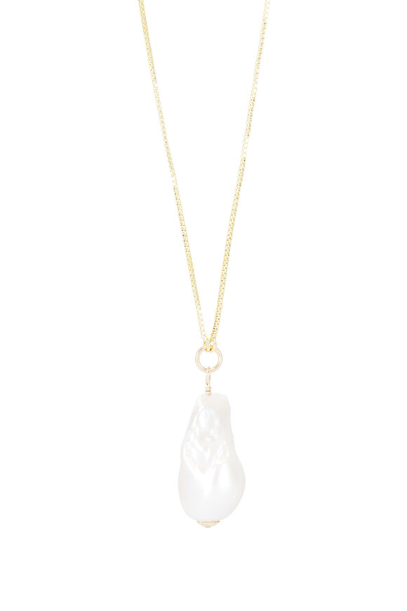 Cristina V. Adjustable Pearl Necklace - view 2
