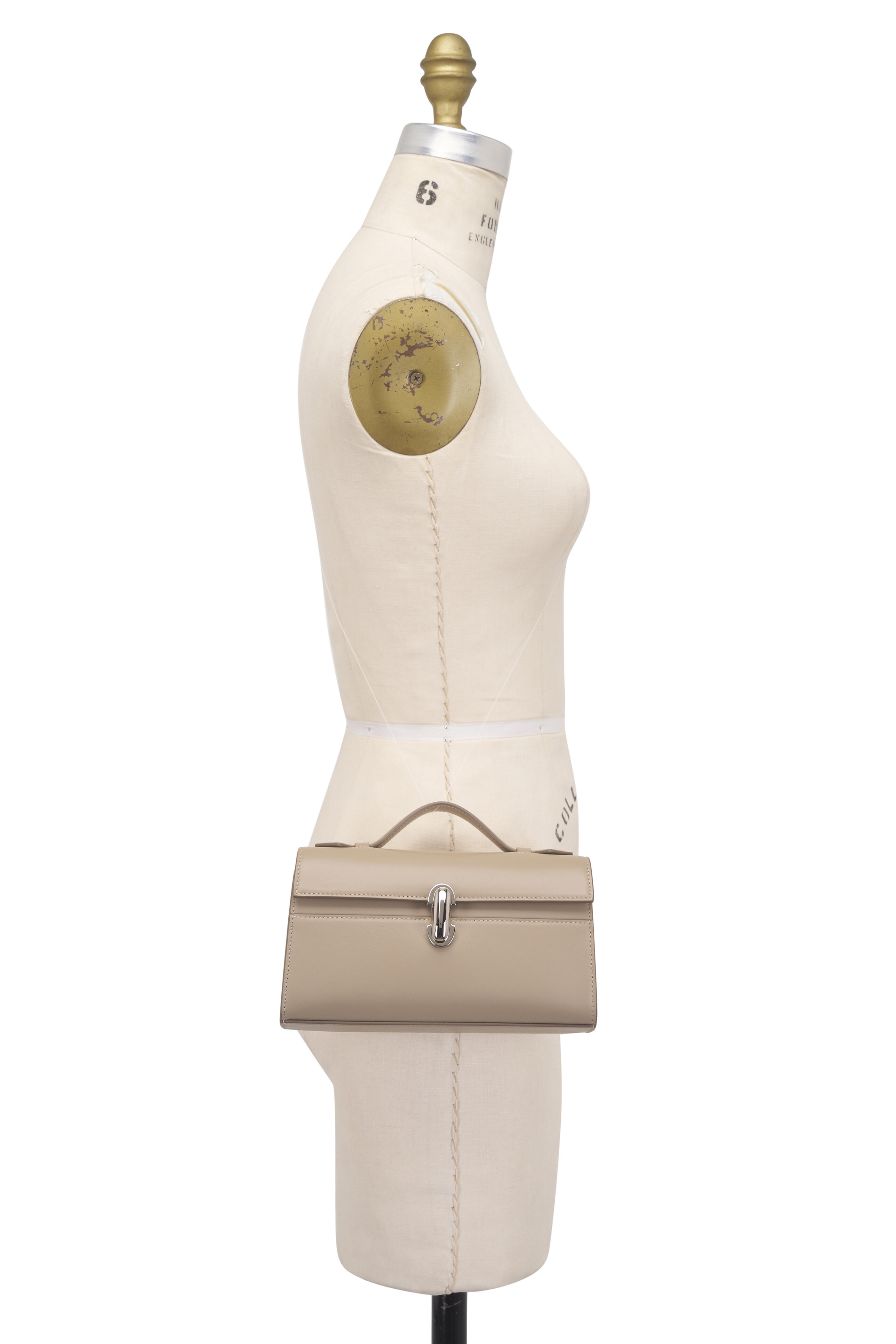 ショルダーバッグ・ポシェット SAVETTE Women Shoulder Bags H01701 110 White Savette - Symmetry Pochette Clay Top Handle Bag | Mitchell
