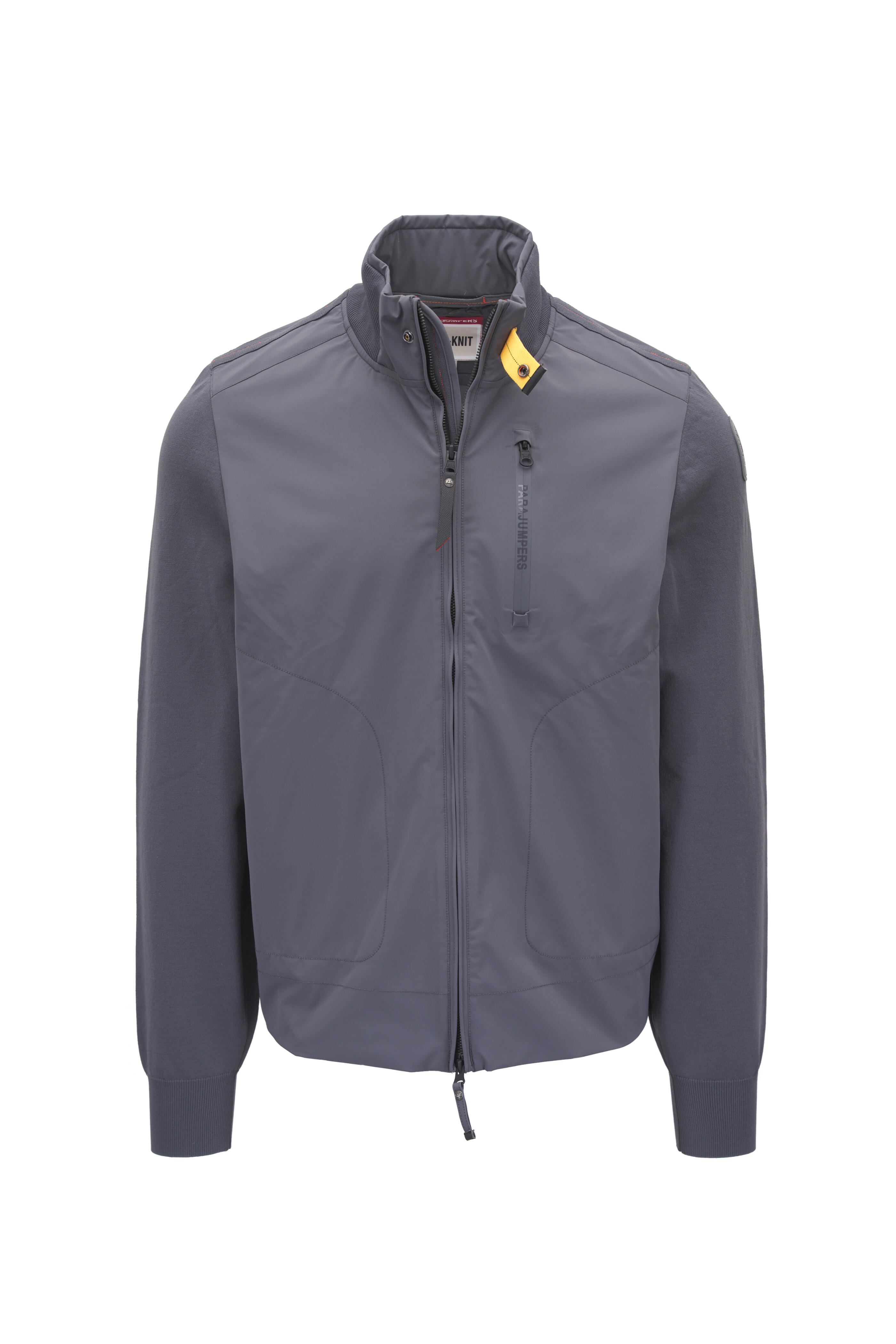 Parajumpers - Zorba Gray Knit Hybrid Full Zip Jacket
