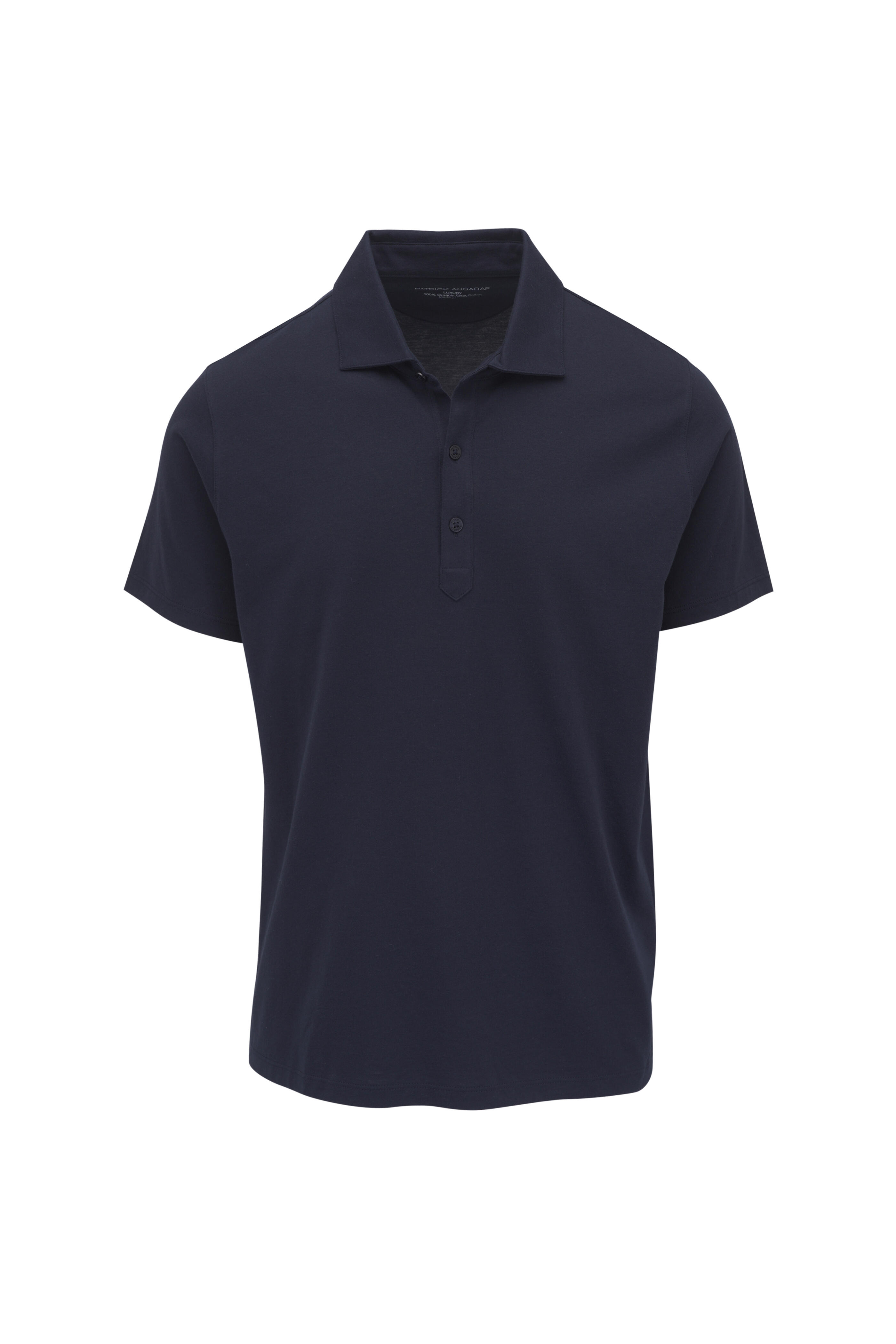 Patrick Assaraf - Midnight Navy Cotton Polo