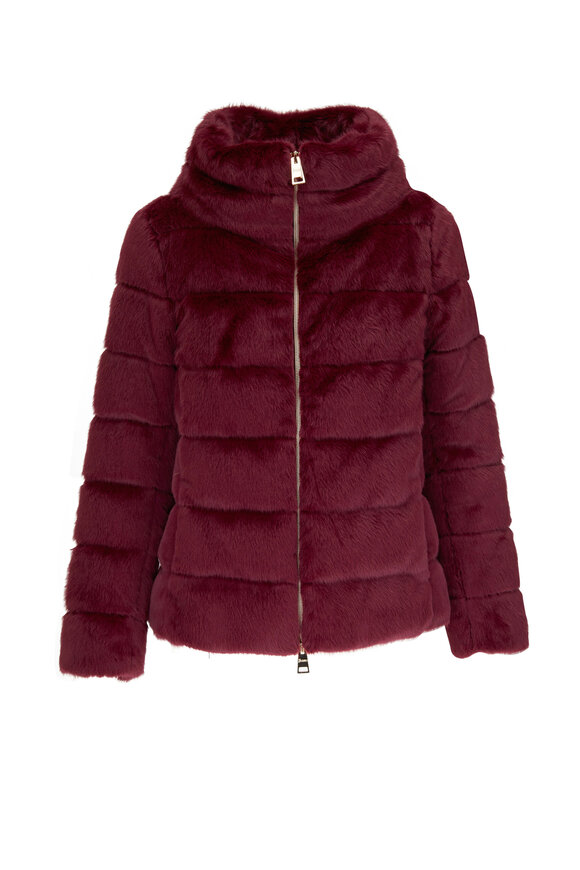 Herno - Purple Faux Fur Teddy Coat