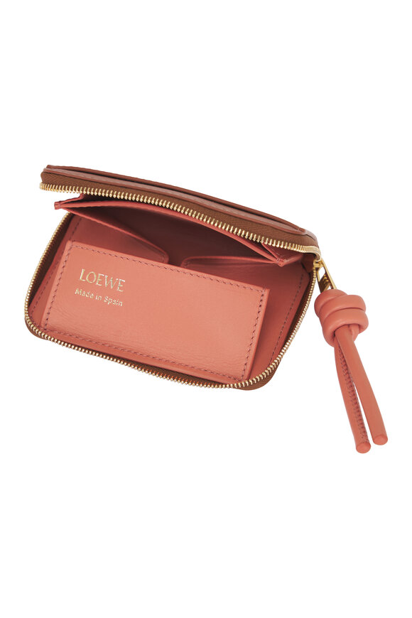 Loewe Tan & Papaya Coin Cardholder - view 4