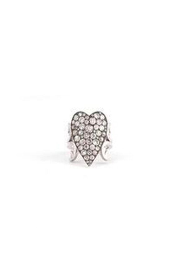 Sylva & Cie Old European Diamond Heart Ring - view 1