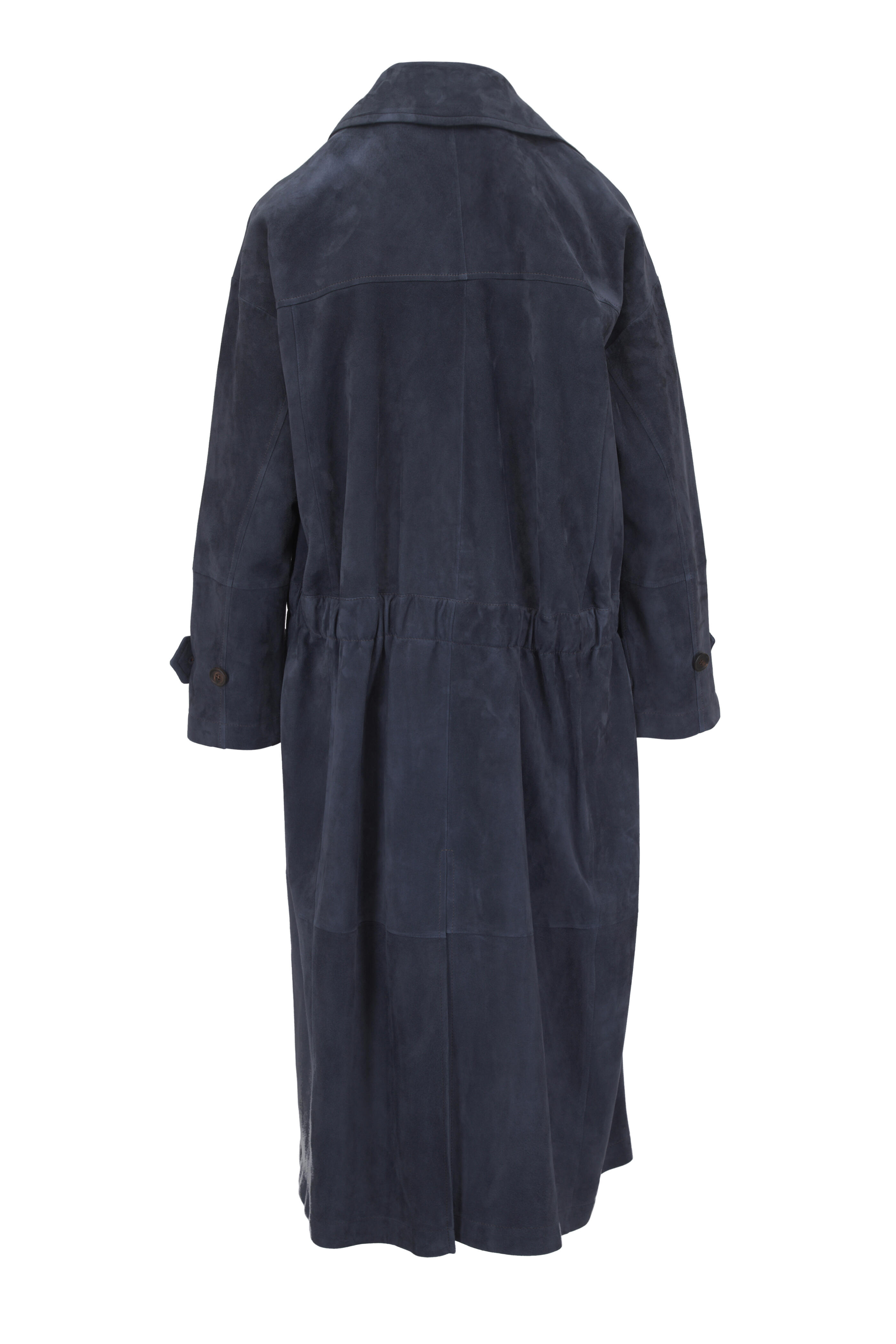 Brunello Cucinelli - Denim Suede Trenchcoat