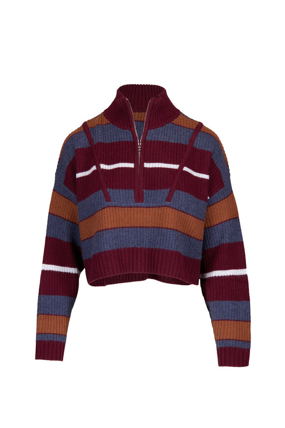 Staud Hampton Cropped Cashmere Sweater - view 1