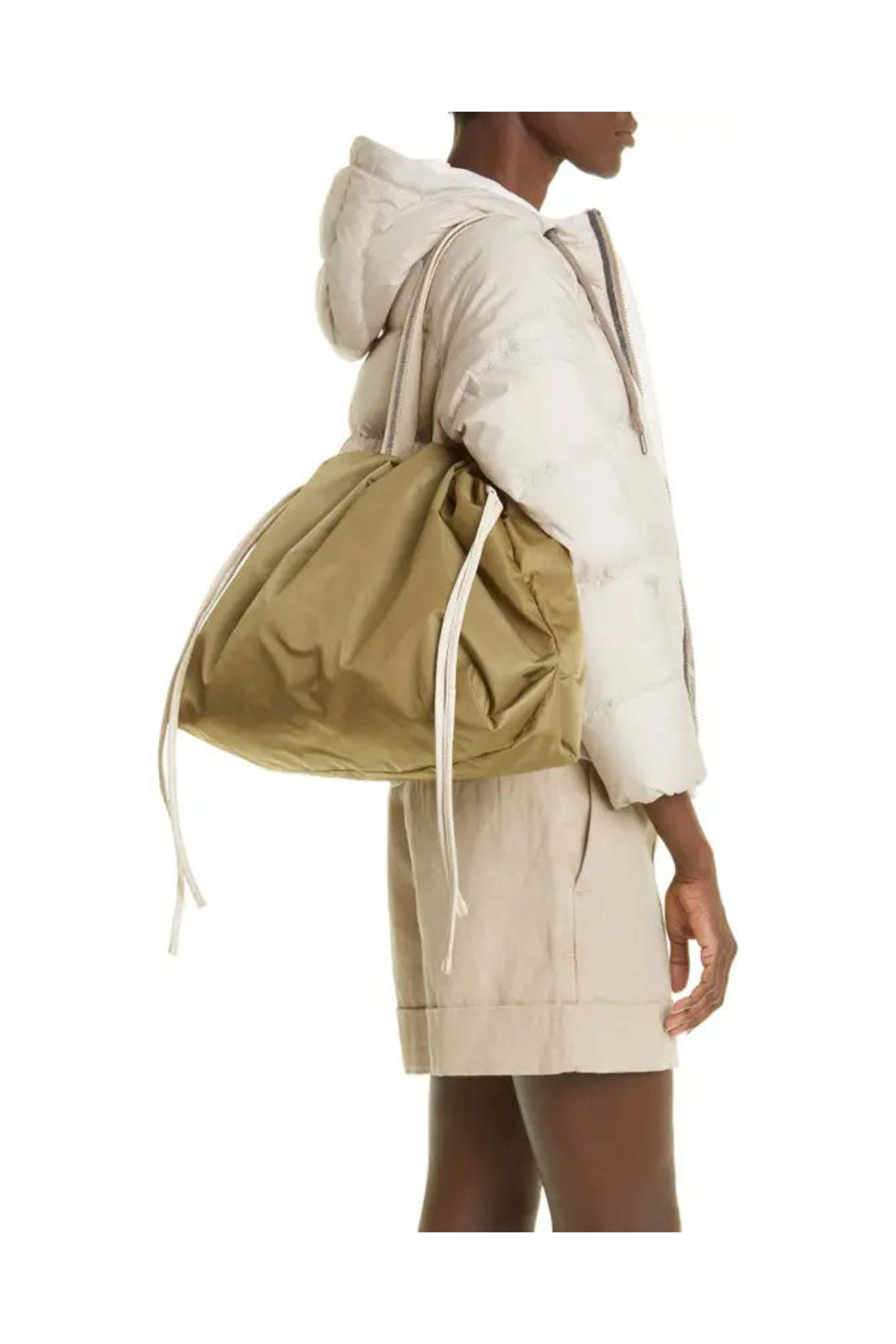Brunello Cucinelli - Large Monili Drawstring Nylon Tote Bag