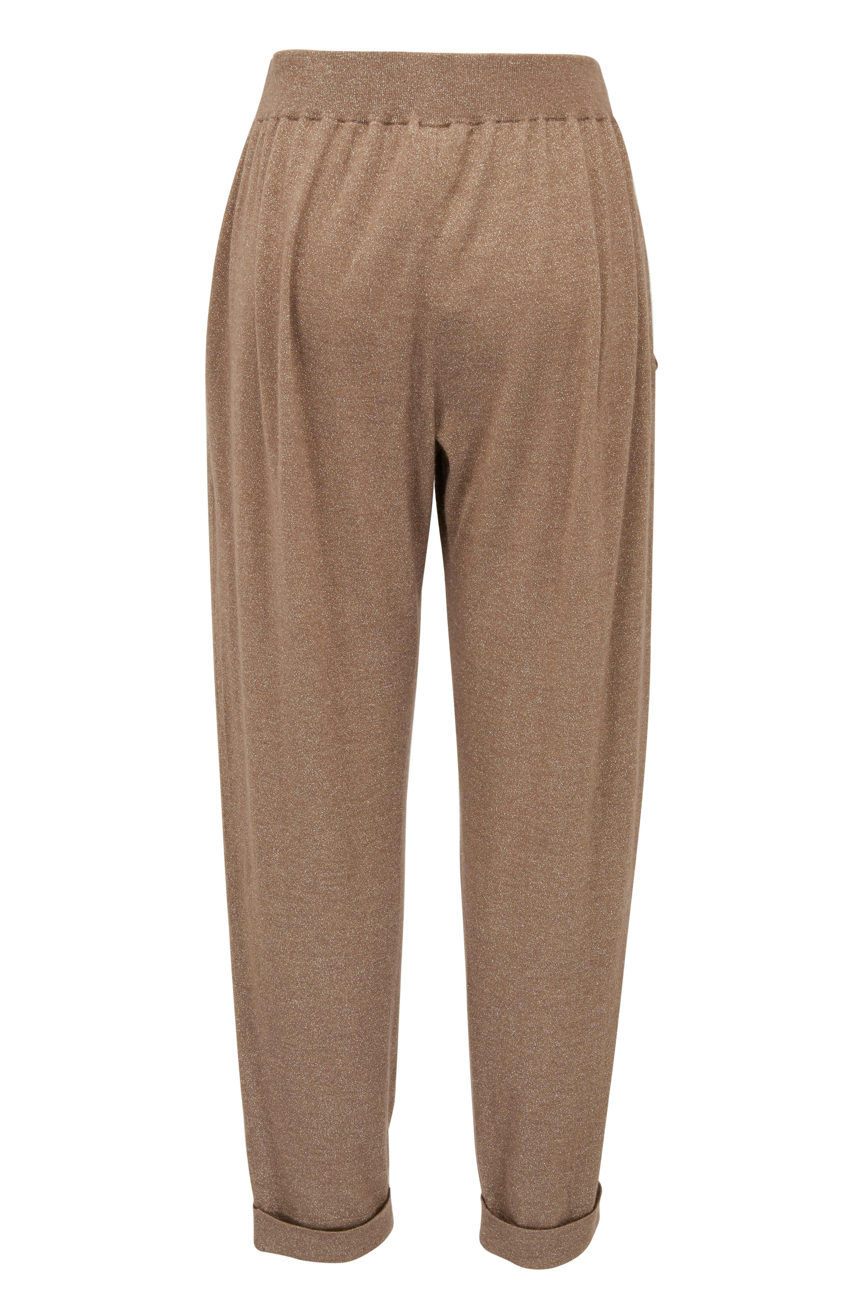 Brunello Cucinelli - Stretch Cashmere & Silk Cropped Pant - view 3