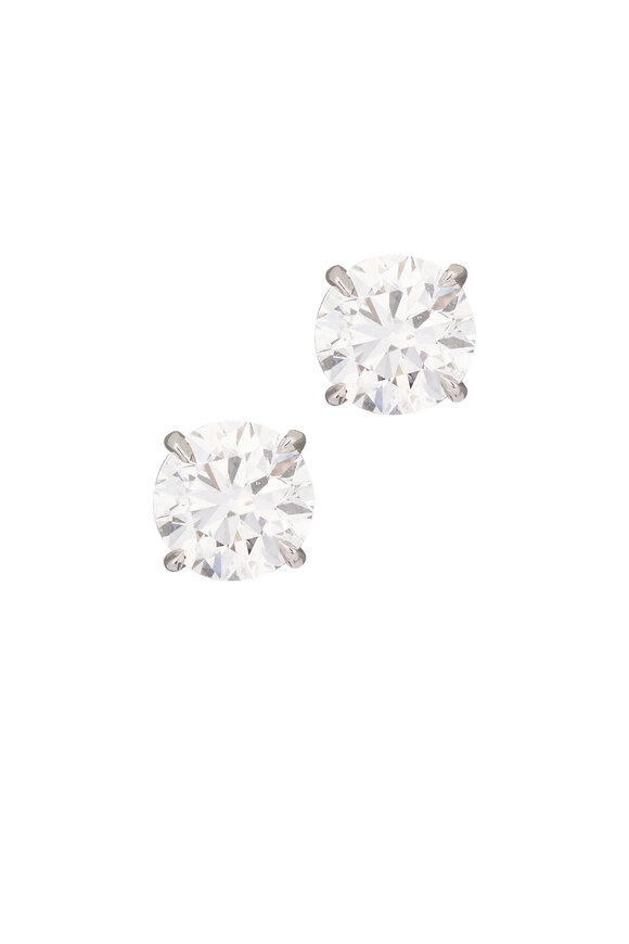 Louis Newman Diamond Studs - view 1