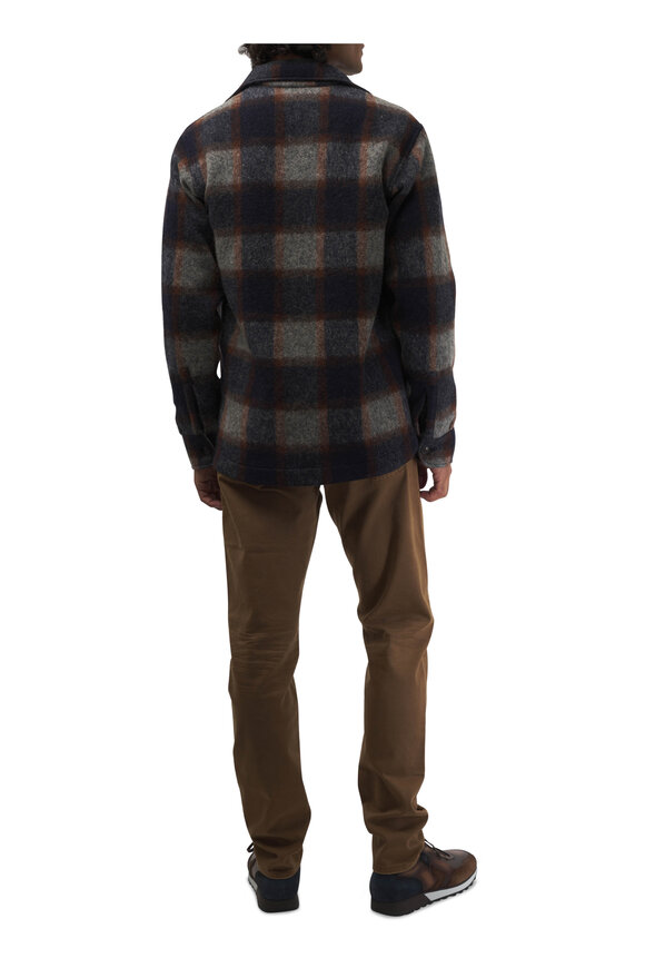 Tintoria - Brown & Navy Plaid Overshirt