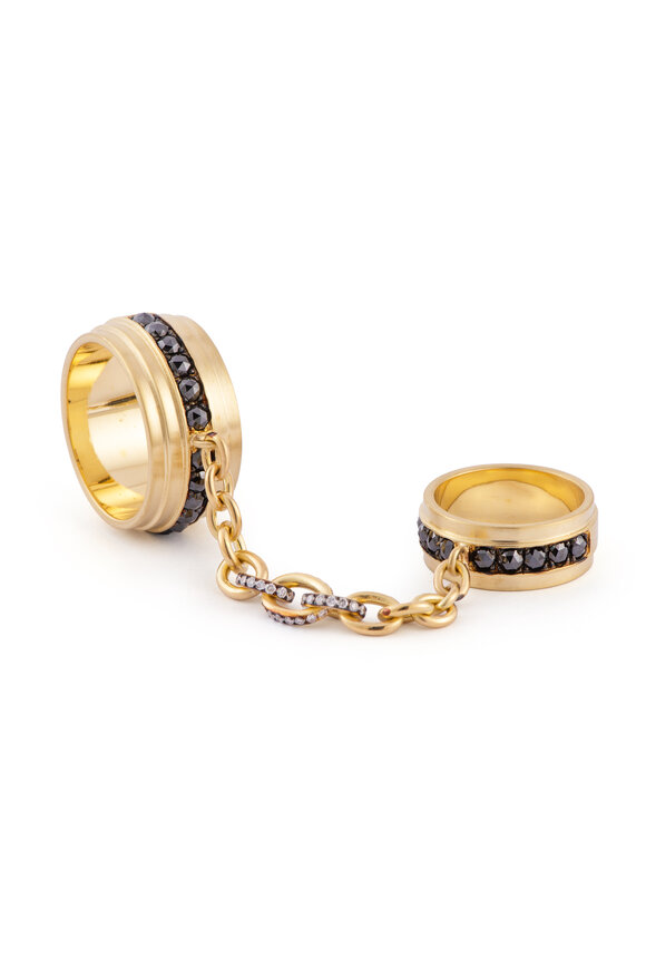 Sylva & Cie 18k Yellow Gold Diamond Bonded Ring - view 1