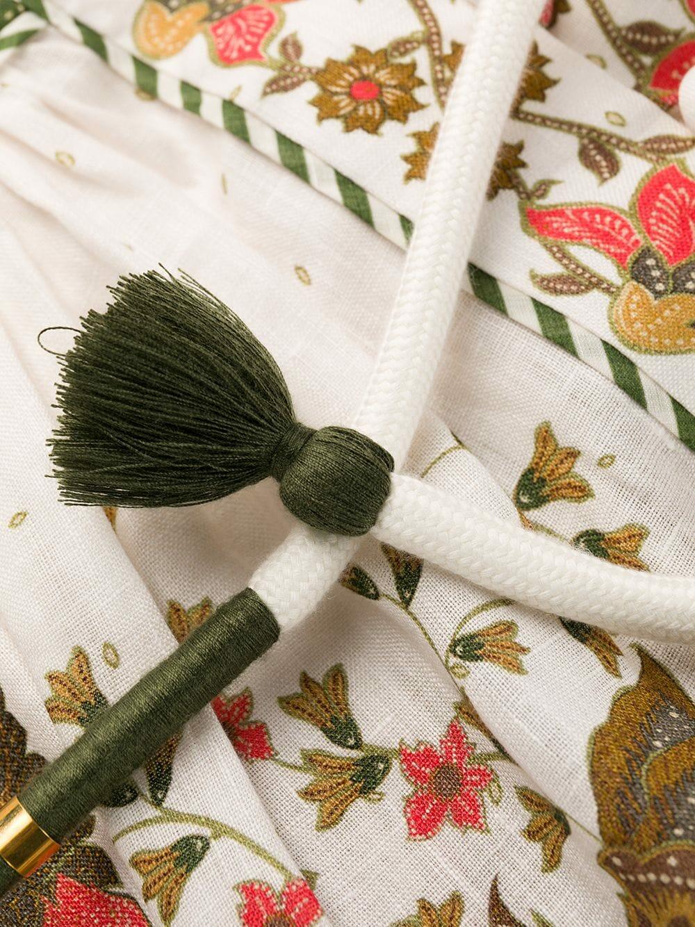 Zimmermann - Carnaby White Printed Long Sleeve Dress