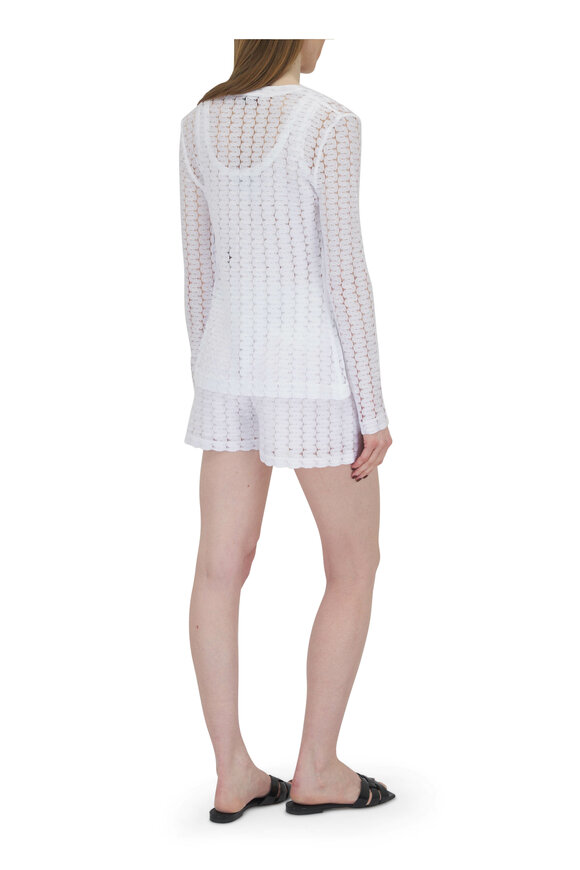 Missoni - Brilliant White Embroidery Knit Cardigan 