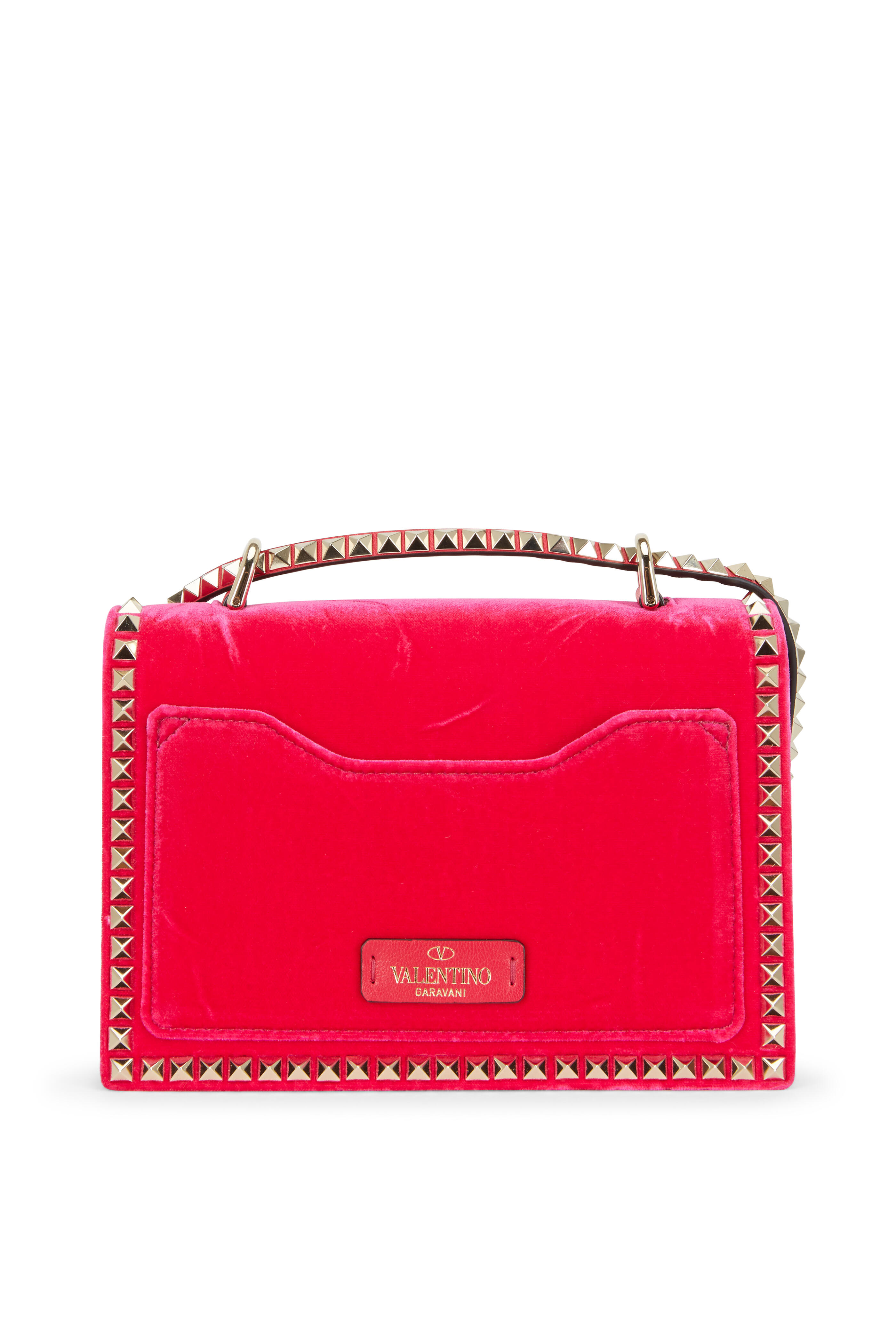 Valentino Gravani VLogo Disco Bag Red Leather Shoulder Bag For