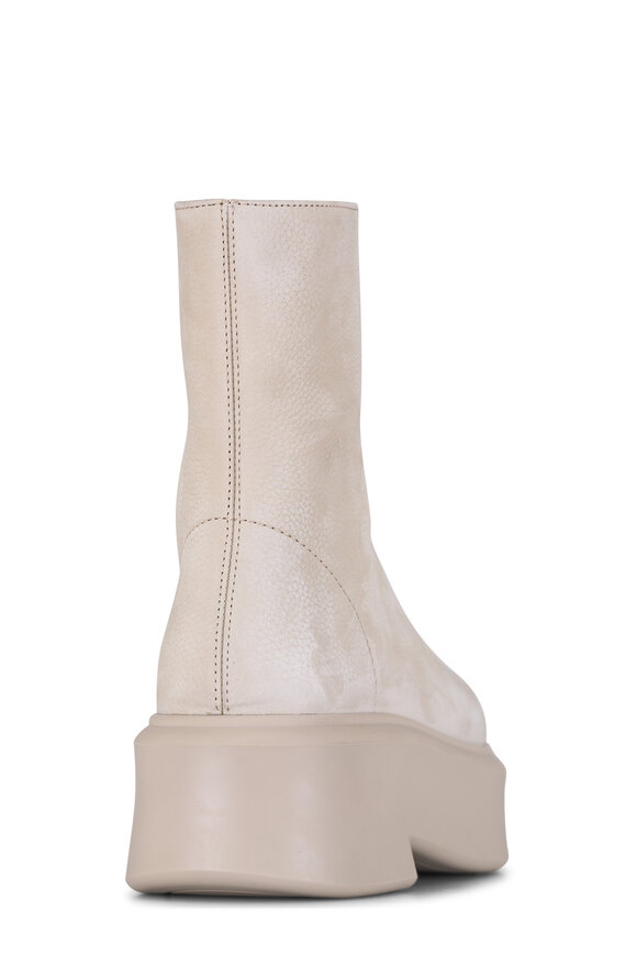 The Row Zipped Beige Nubuck Leather Boot - view 3