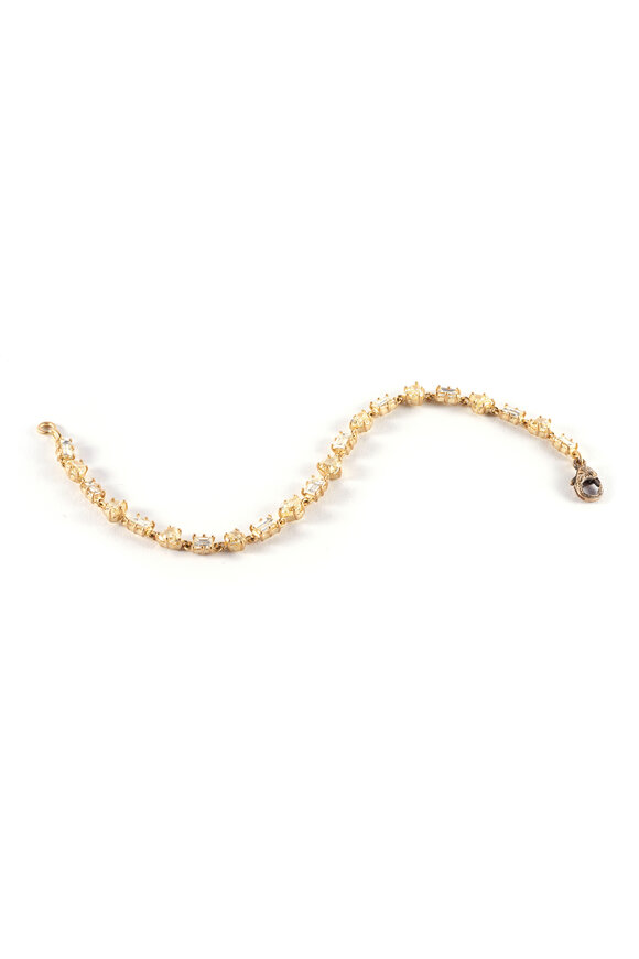 Sylva & Cie 18k Yellow Gold Yellow Diamond Tennis Bracelet - view 1
