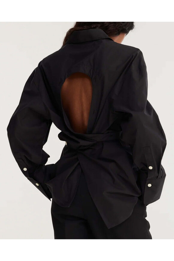 Rohe Frames Noir Open Black Shirt - view 4