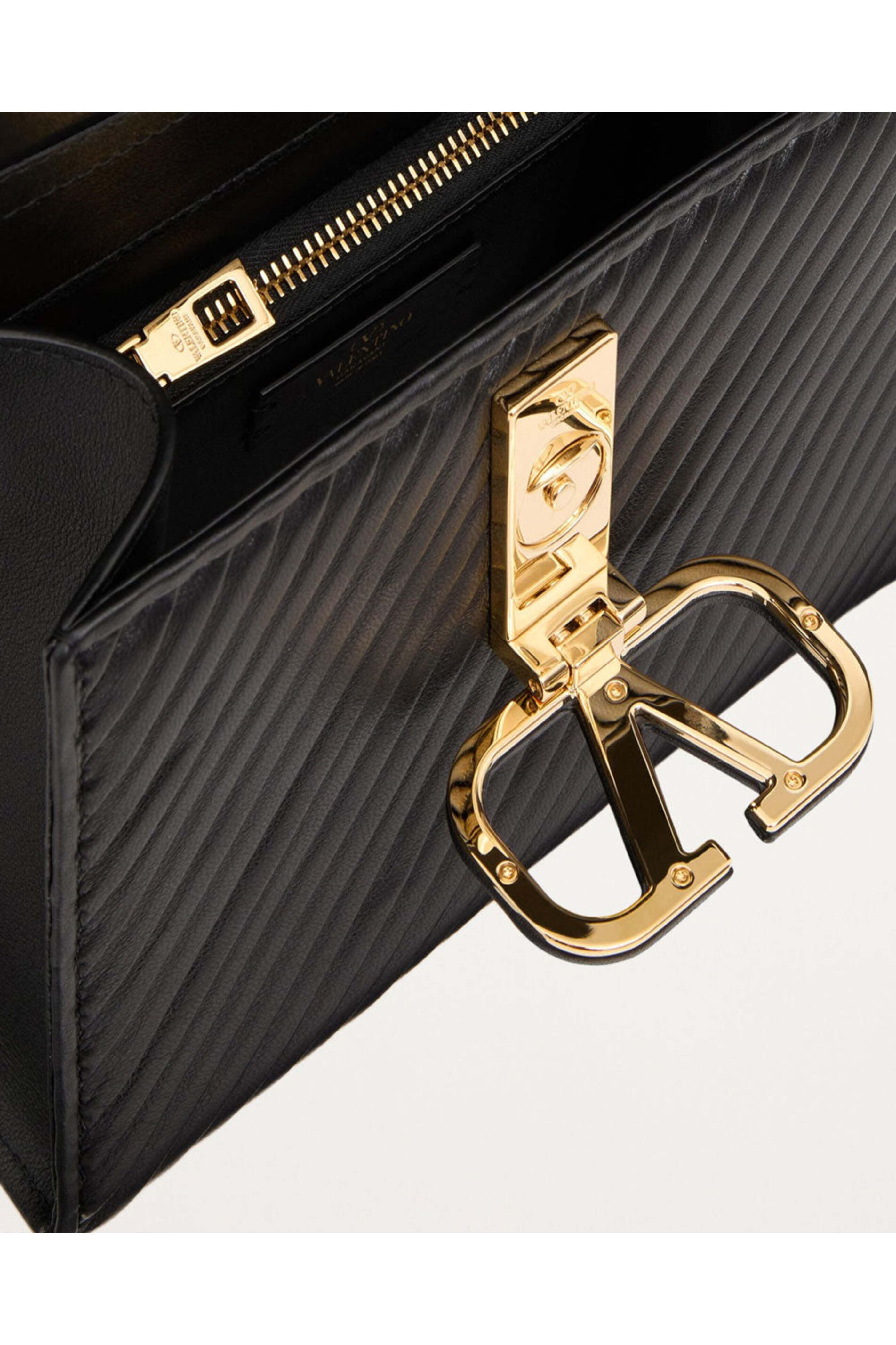 Valentino Garavani - VSling Logo Top Handle Bag in Black