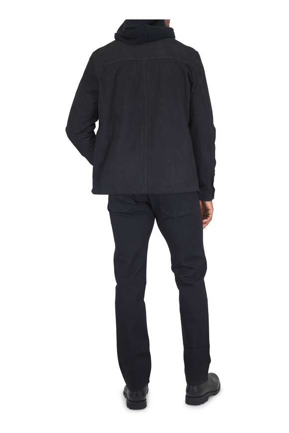 Manto Buffalo Black Suede Jacket - view 3
