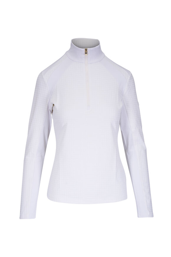 Bogner Clarice Off-White Quarter Zip Pullover