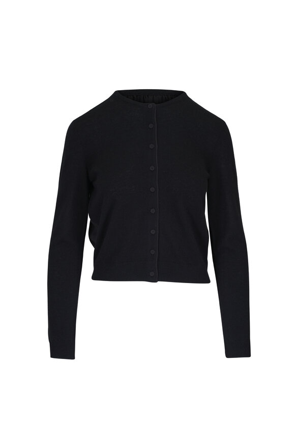 Vince Black Mixed Media Cardigan - view 1