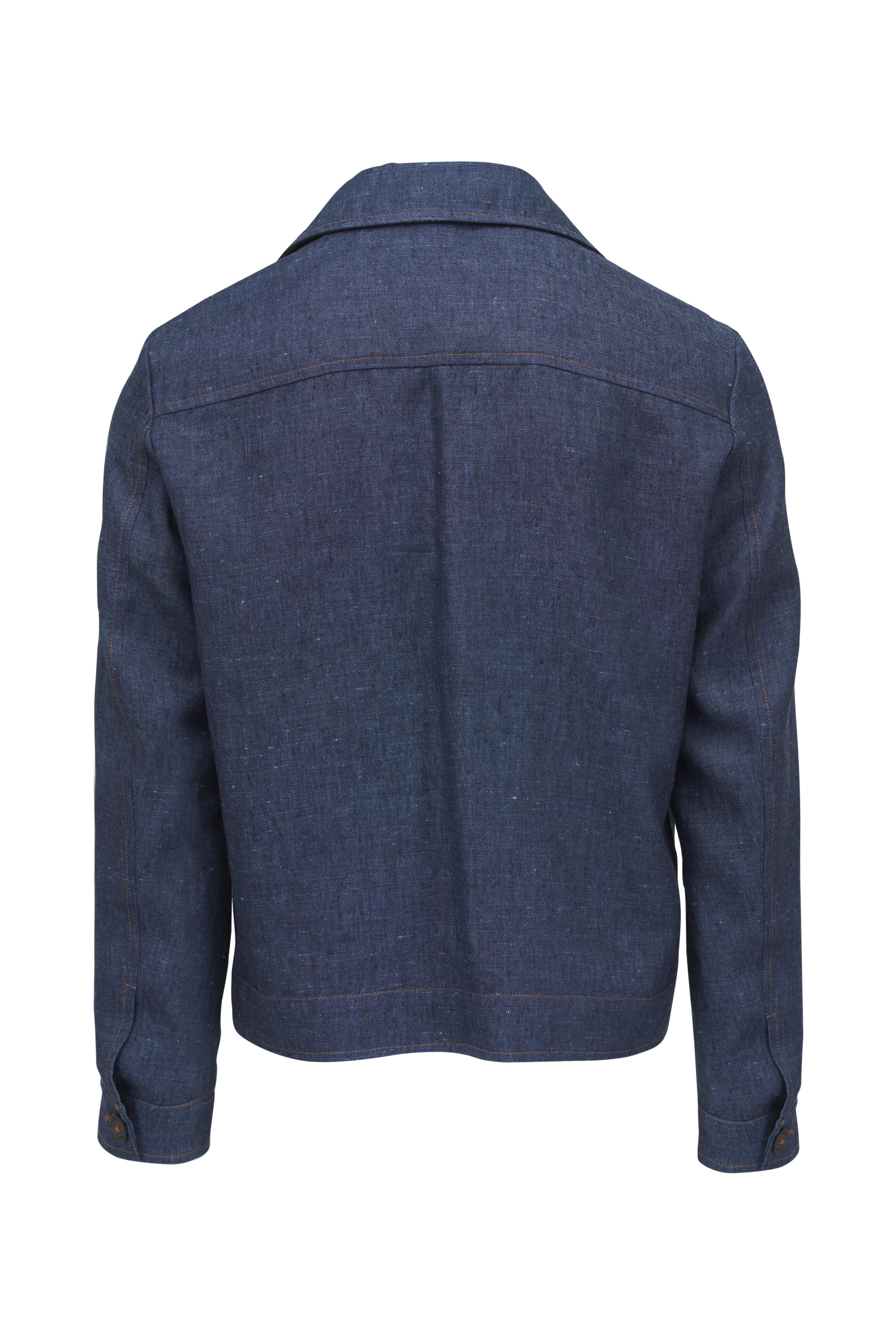 Isaia - Portofino Navy Linen, Wool & Silk Jacket