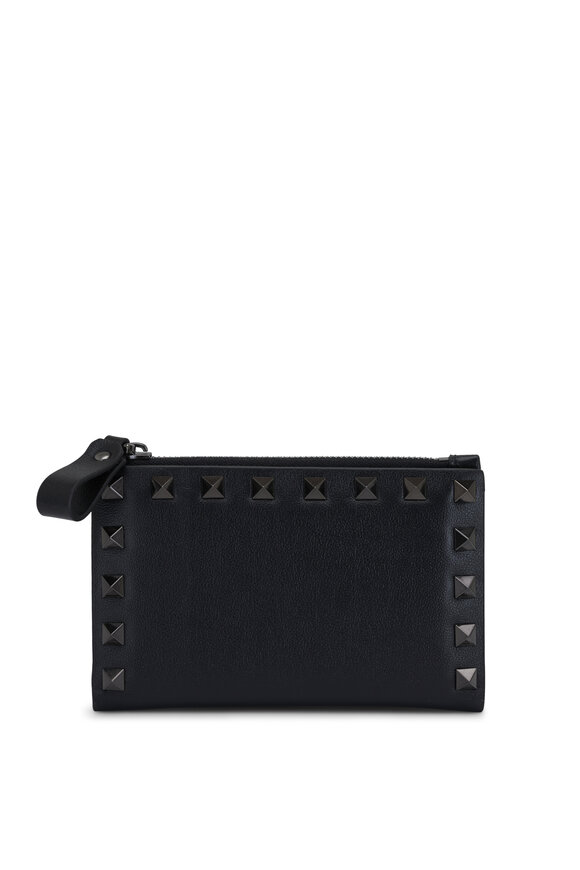 Prada - Black Nylon & Leather Triangle Snap Button Wallet Prada - Black Nylon & Leather Triangle Snap Button Wallet