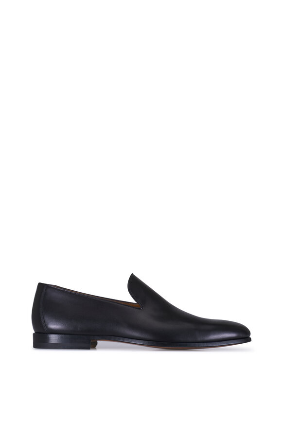 Magnanni Diaz Black Leather Loafer - view 2