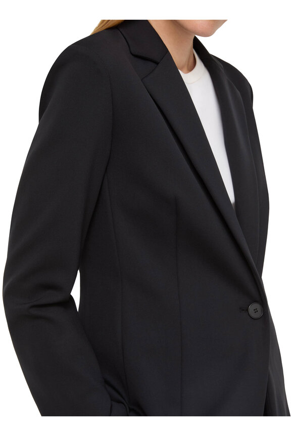 Lafayette 148 New York Black Scuba Jersey Jacket - view 4