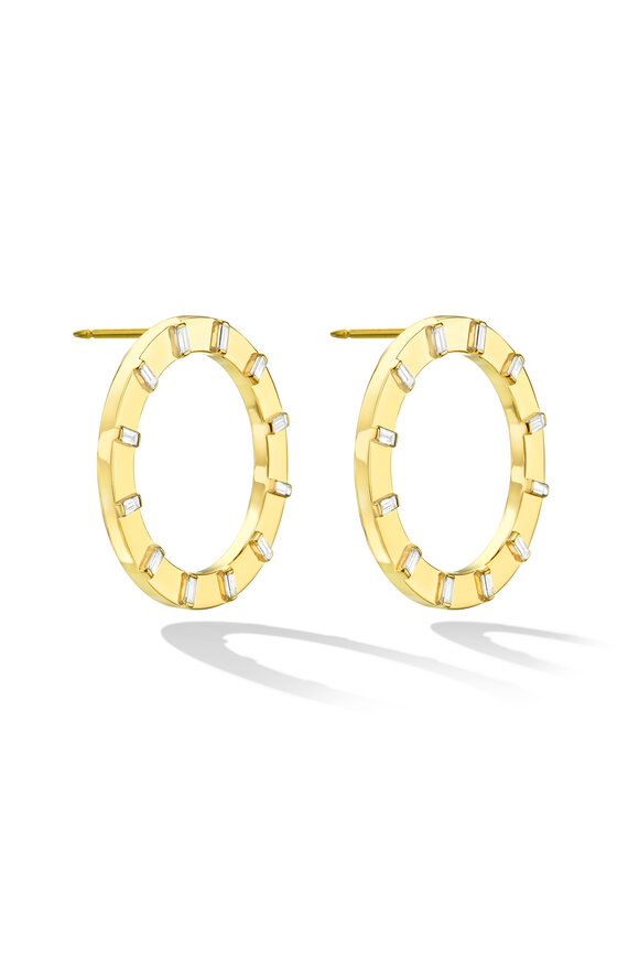 Cadar 18K Yellow Gold Solo Unity Stud Earrings - view 2