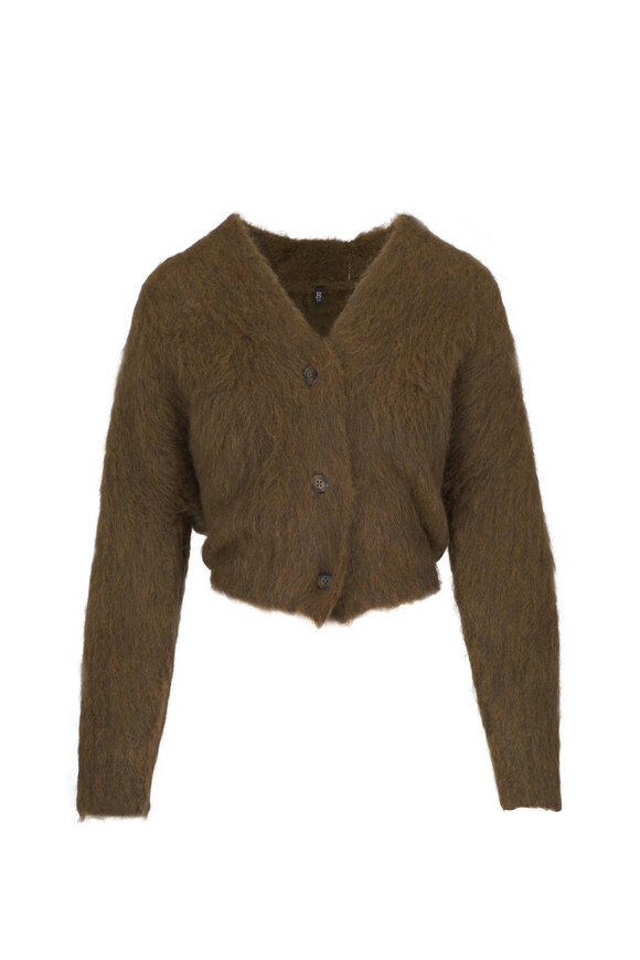 R13 Heathered Olive Green Cardigan