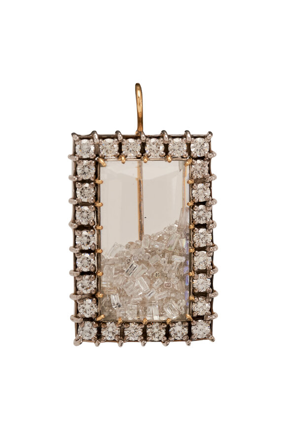 Renee Lewis - Antique Rectangle Shake© Diamond Earrings