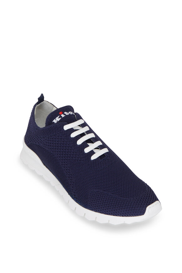 Kiton Navy Knit Sneaker - view 1