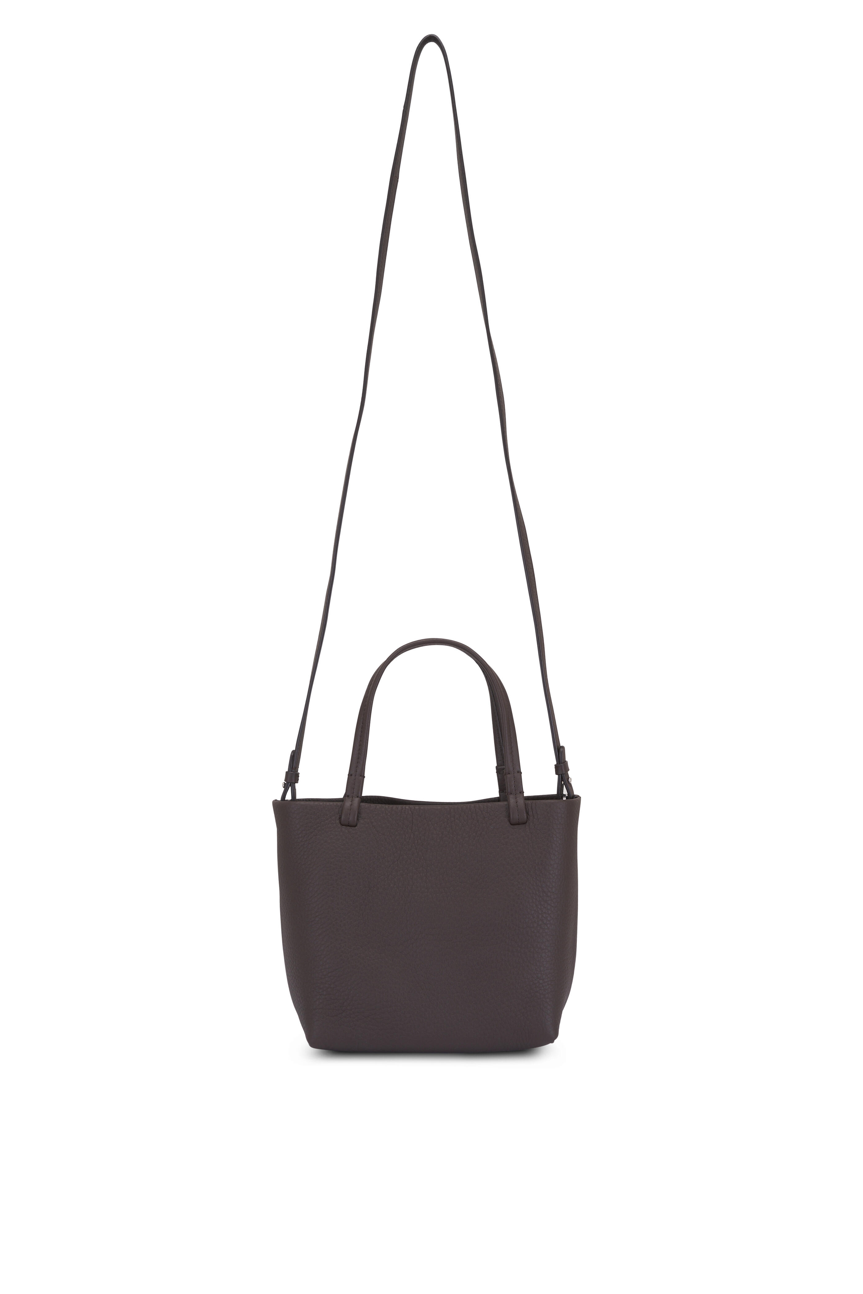 The Row - Small Park Deep Brown Ans Leather Tote