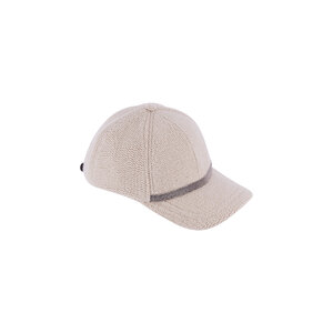 BRUNELLO CUCINELLI 刺繍キャップ ネイビー/ベージュ Brunello Cucinelli - Navy Blue Logo Baseball Cap