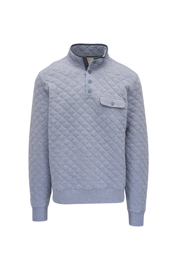Faherty Brand Epic Ocean Winds Quilted Fleece Pullover