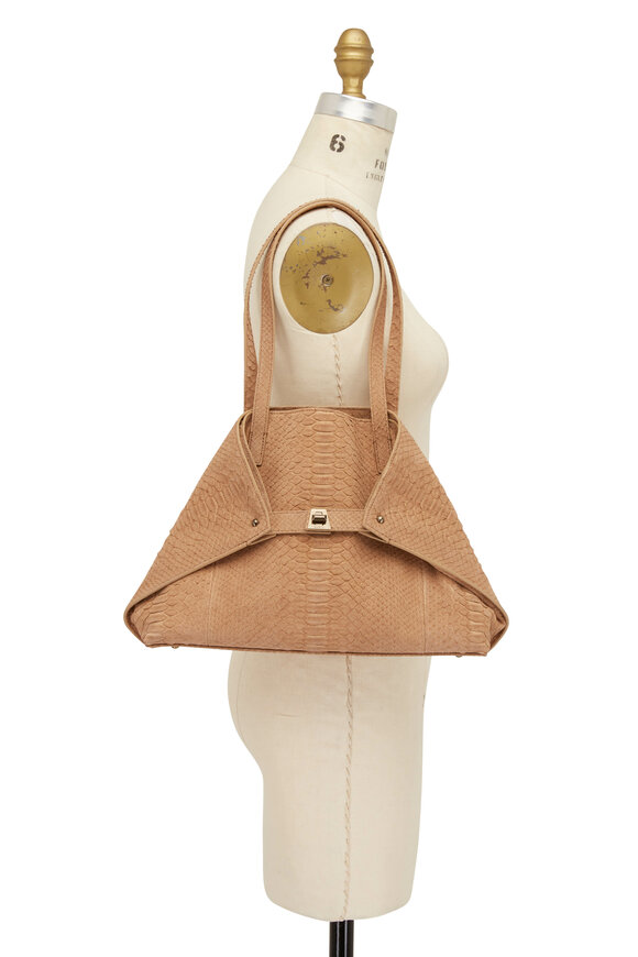 Akris - Ai Camel Leather Medium Shoulder Bag