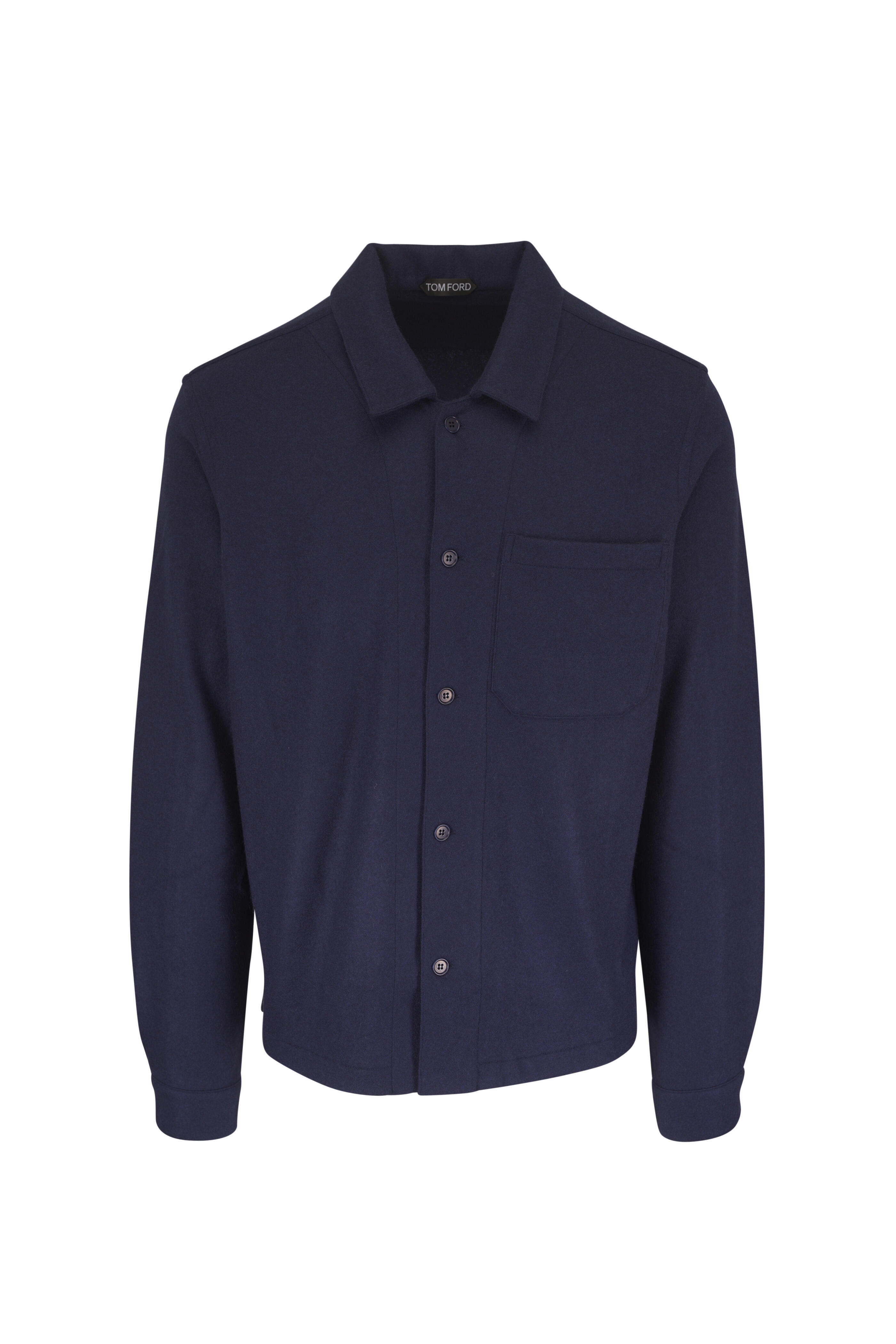 Tom Ford - Navy Cashmere Overshirt - view 1