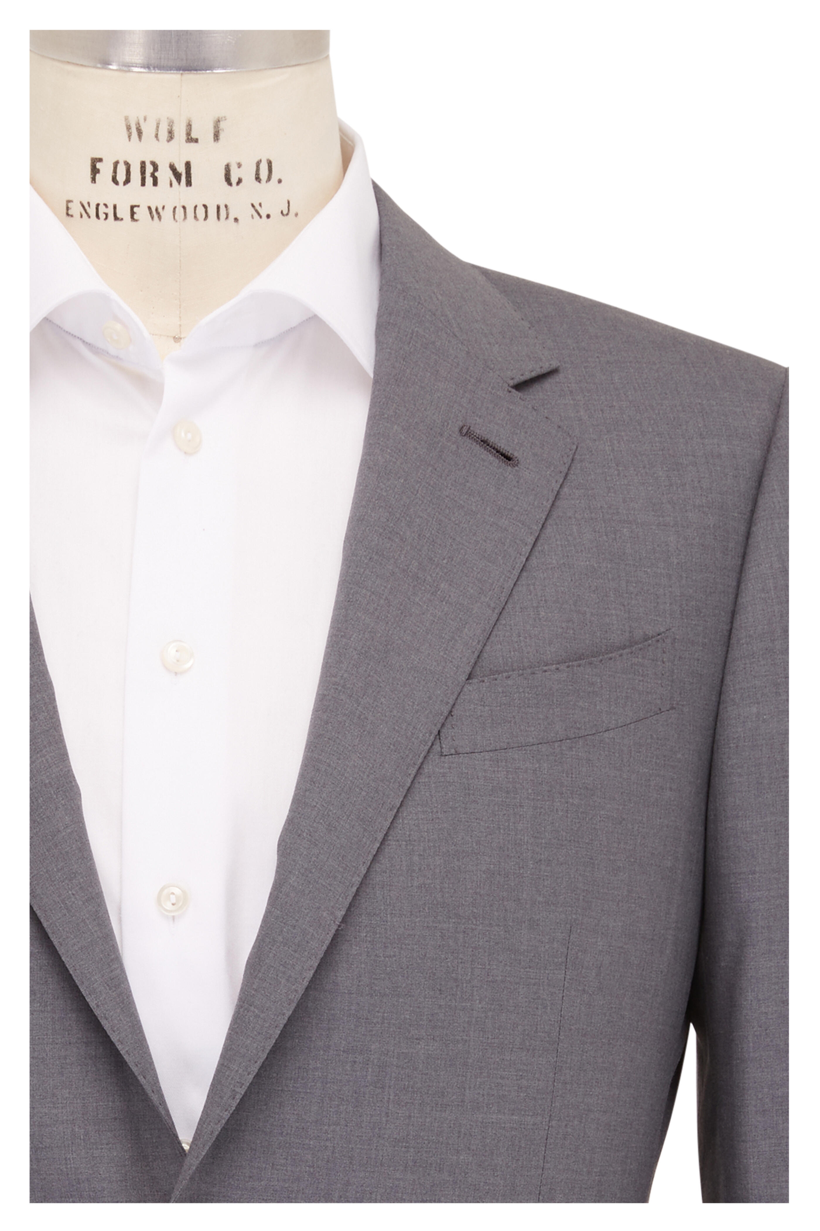 Zegna - 14 Milmil 14 Medium Gray Wool Suit | Mitchell Stores