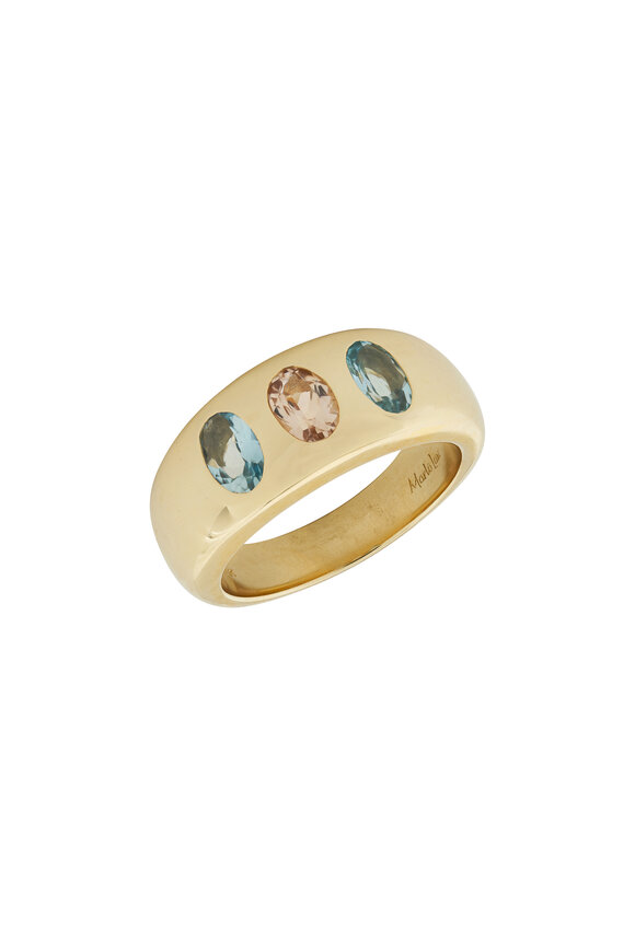 Marlo Laz - Gemma Aquamarine & Morganite Ring