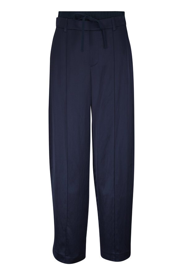 【Vince】 Mid-riseジャージワイドレッグパンツ Cotton Mid-Rise Wide-Leg Pant in Pants & Shorts | Vince