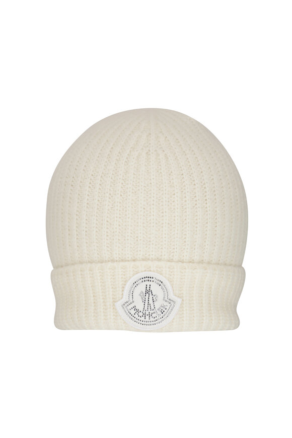 Moncler logo-patch Beanie - Neutrals