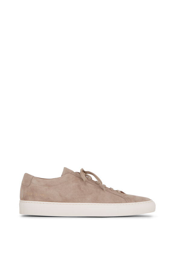 Common Projects - Achilles Tan Suede Low Top Sneaker 